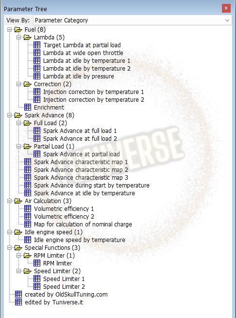 TunerPro XDF calibration file for Benelli Leoncino with Delphi MT05.3 ecu
