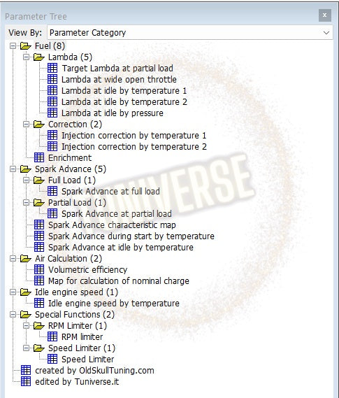 Scooter 125 with delphi mt05.3 engine contol unit chiptuning