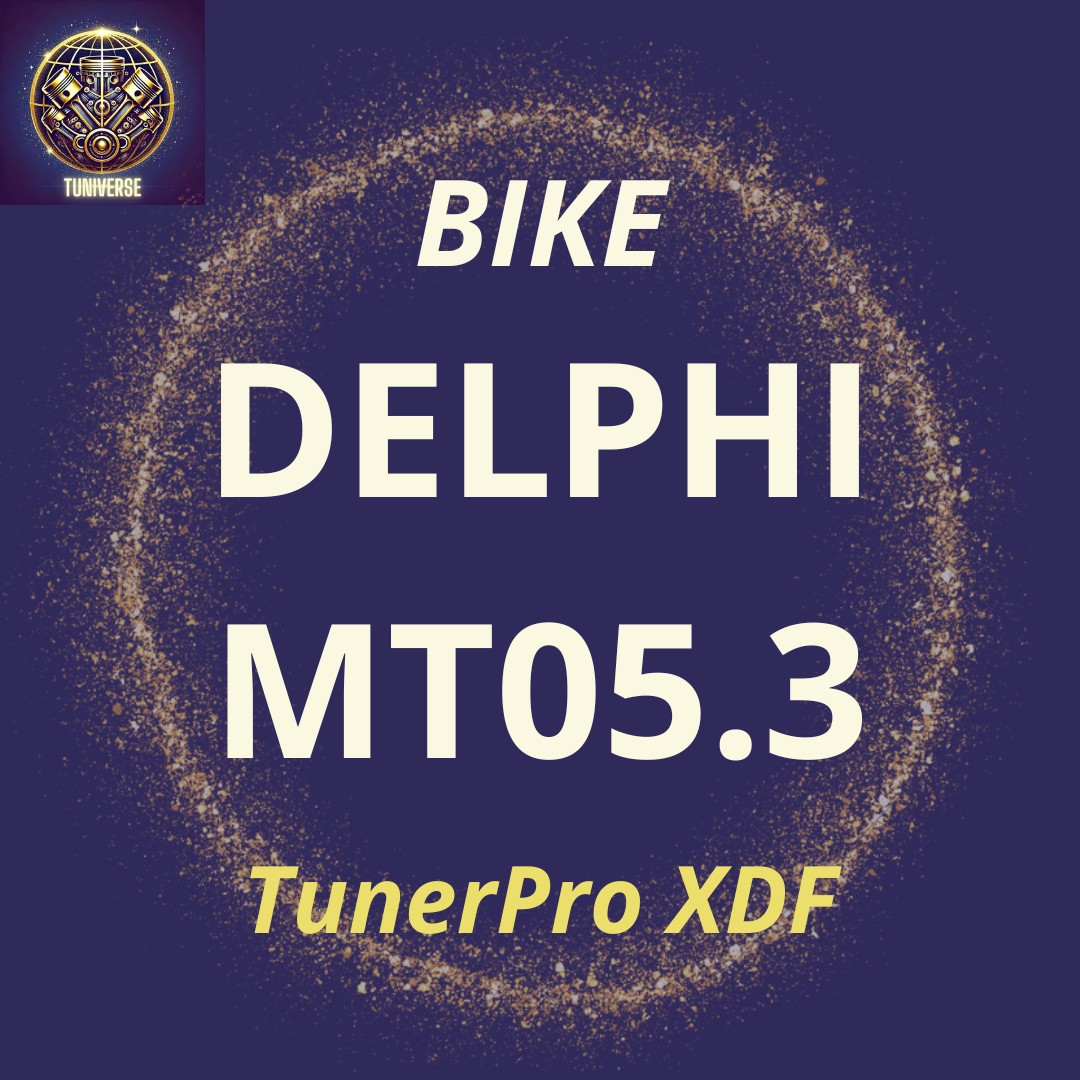 Delphi MT05.3 TunerPro XDF calibration files for motorcycles