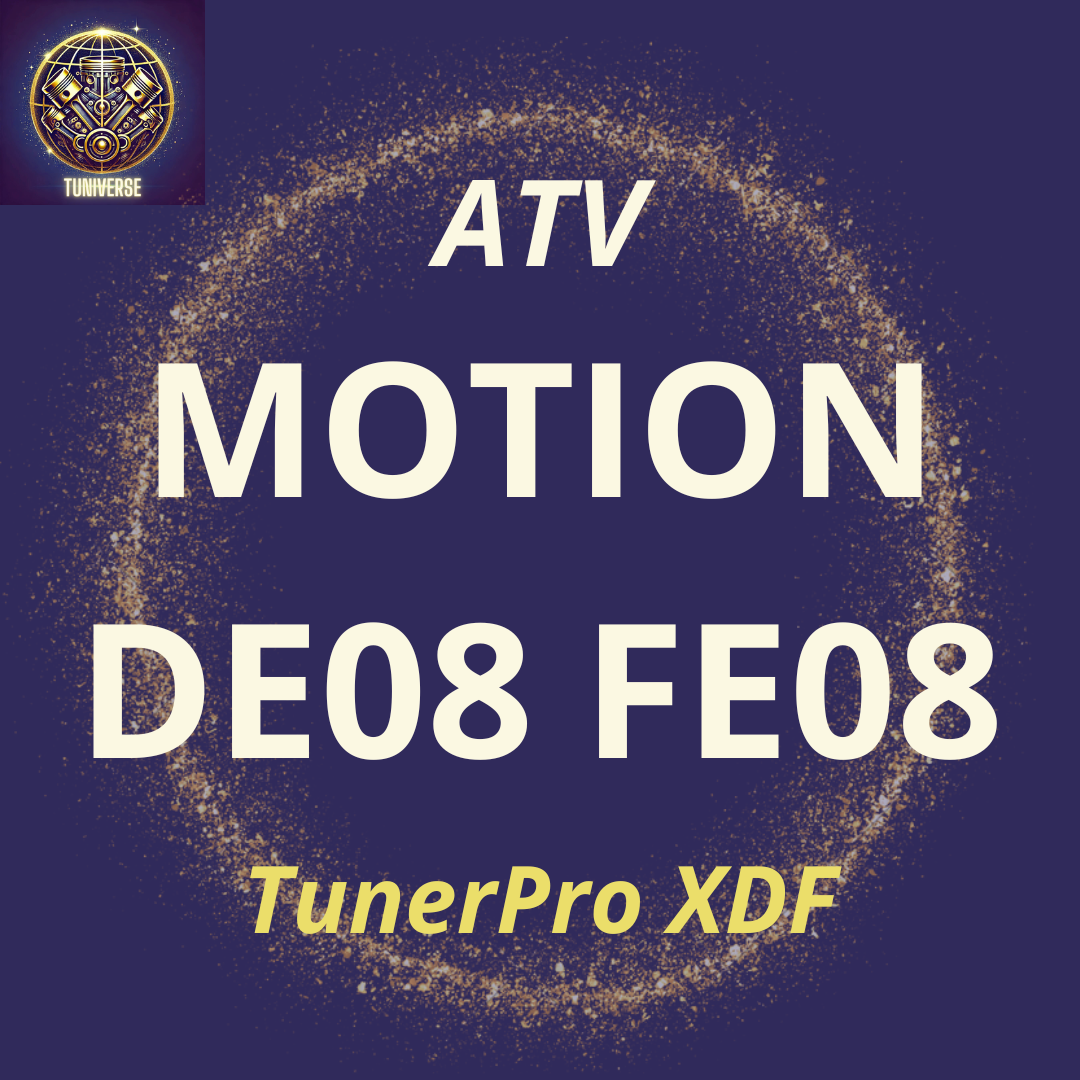 XDF tunerpro for atv with motion de08 fe08 ecu