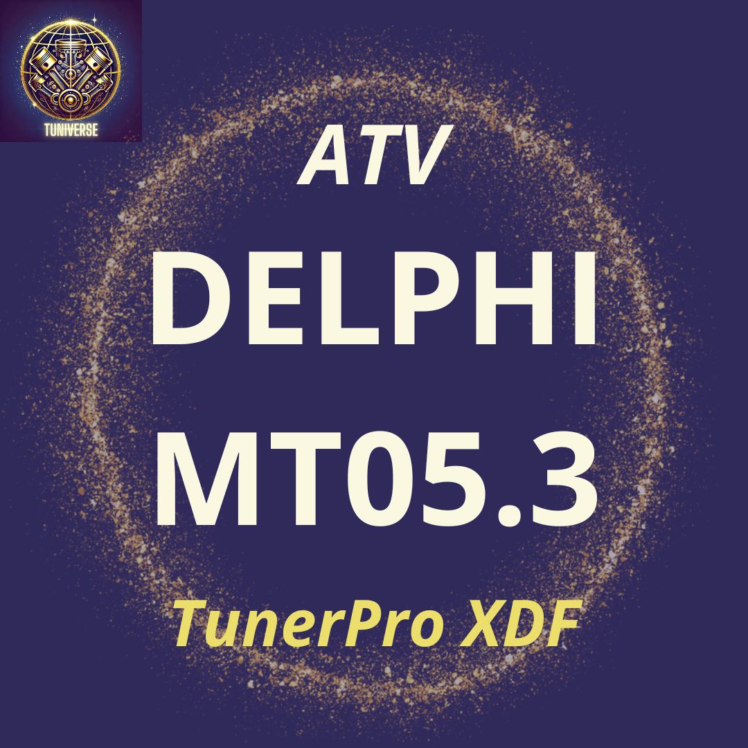 Delphi MT05.03 TunerPro XDF for ATV, UTV, SSV