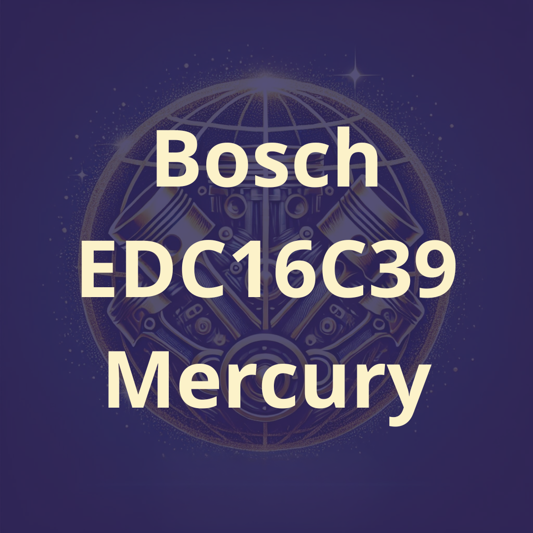 Bosch EDC16C39 Mercury tunerpro