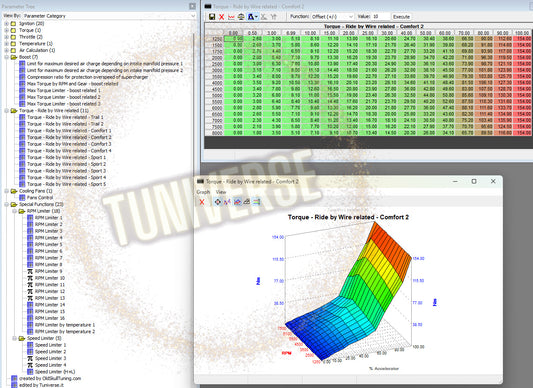z10 turbo ecu tuning mg1ua008 with tunerpro xdf